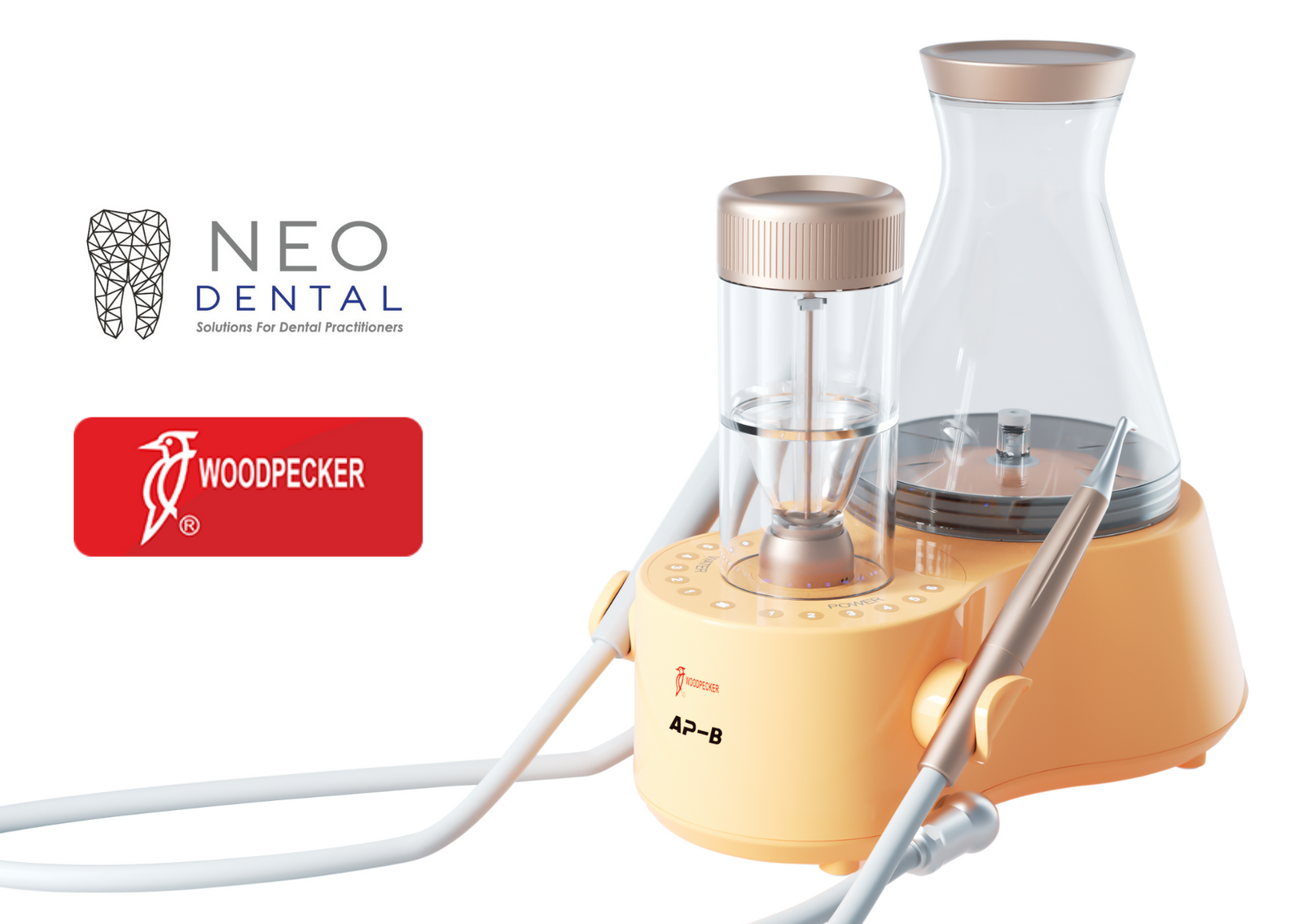Air Flow Prophylaxis Polisher with Ultrasonic Scaler Dual function [AP-B] by Woodpecker®