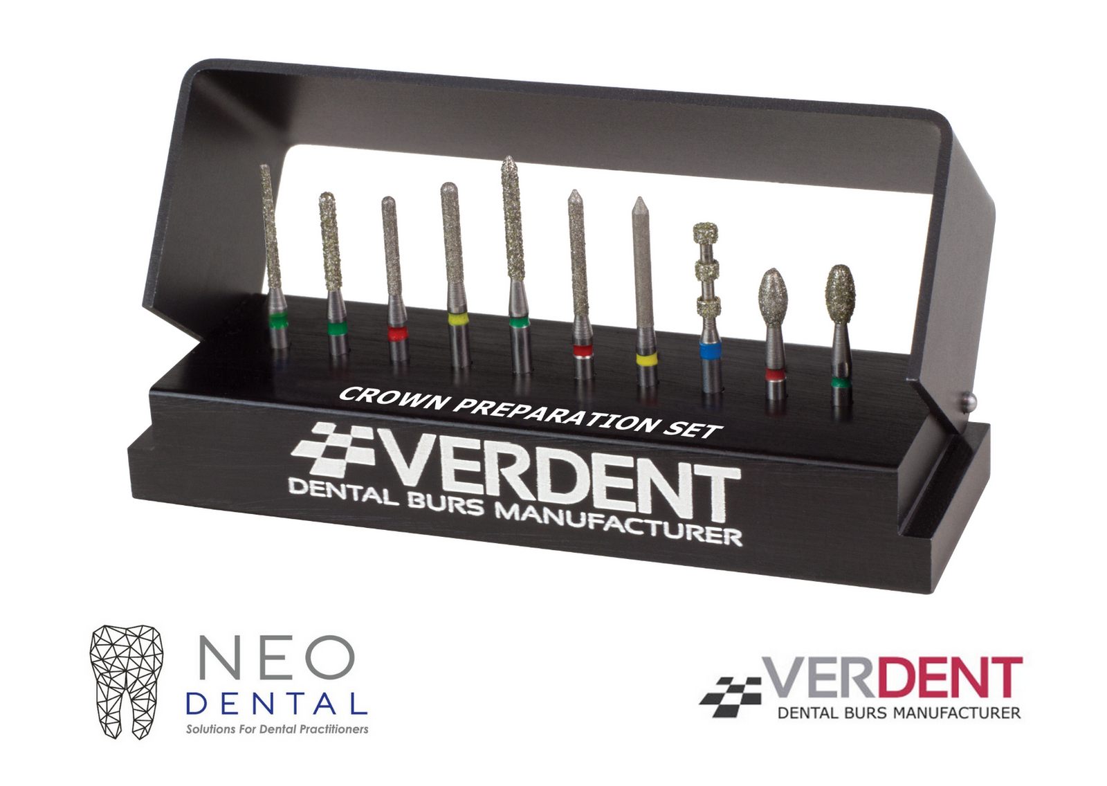 Crown preparation Burs Set