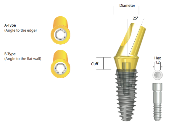 IS Hex Angled Abutment (15°) - Neo Dental