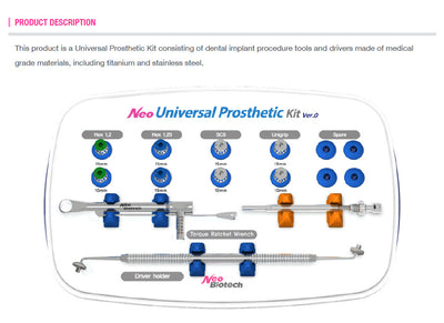 Universal Prosthetic Kit Neo Implants